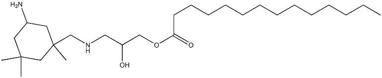 3-[[N-(3-Tetradecanoyloxy-2-hydroxypropyl)amino]methyl]-3,5,5-trimethylcyclohexylamine 구조식 이미지