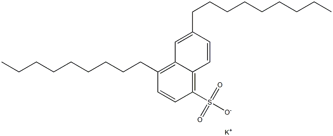 4,6-Dinonyl-1-naphthalenesulfonic acid potassium salt Structure