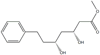 (3R,5R)-3,5-Dihydroxy-7-phenylheptanoic acid methyl ester 구조식 이미지