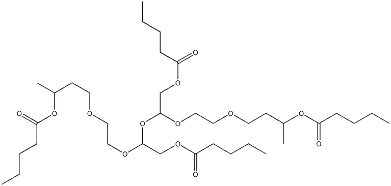 2,2'-[Oxybis[2,1-ethanediyloxy(2,1-ethanediyl)oxy]]bis(ethanol valerate) 구조식 이미지