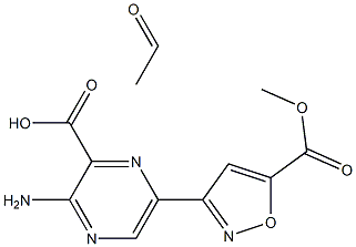 [2-Amino-5-[5-(methoxycarbonyl)isoxazol-3-yl]pyrazine-3-carboxylic acid ethyl]1-oxide 구조식 이미지