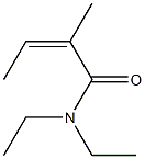 (Z)-N,N-Diethyl-2-methyl-2-butenamide 구조식 이미지