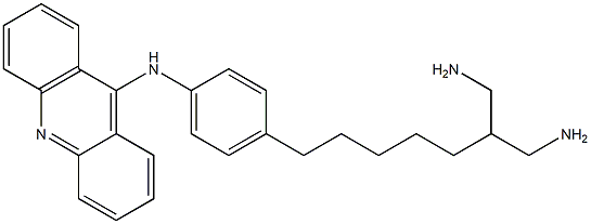 9-[4-(7-Amino-6-aminomethylheptyl)phenylamino]acridine Structure