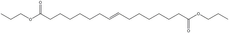 8-Hexadecenedioic acid dipropyl ester 구조식 이미지