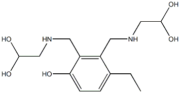 2,3-Bis[[(2,2-dihydroxyethyl)amino]methyl]-4-ethylphenol Structure