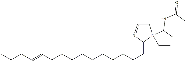 1-[1-(Acetylamino)ethyl]-1-ethyl-2-(11-pentadecenyl)-3-imidazoline-1-ium Structure