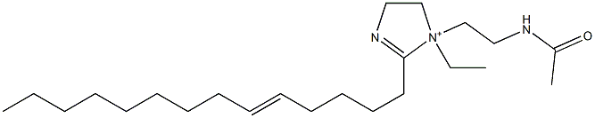 1-[2-(Acetylamino)ethyl]-1-ethyl-2-(5-tetradecenyl)-2-imidazoline-1-ium Structure