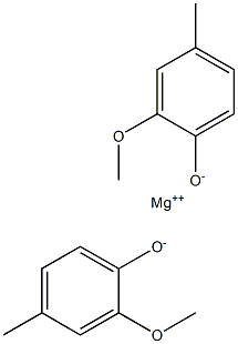 Magnesium bis(2-methoxy-4-methylphenolate) 구조식 이미지