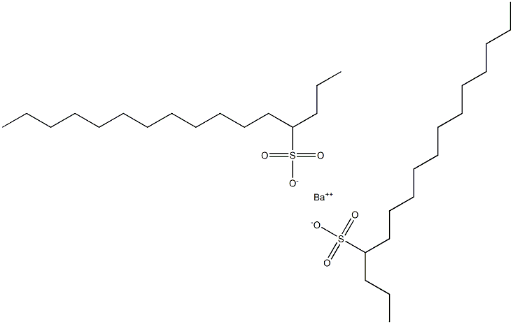 Bis(hexadecane-4-sulfonic acid)barium salt Structure