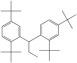 1-(2,4-Di-tert-butylphenyl)-1-(2,5-di-tert-butylphenyl)propane Structure