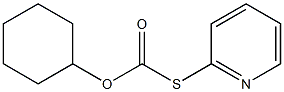 Thiocarbonic acid O-cyclohexyl S-(2-pyridyl) ester Structure