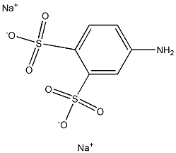 4-Amino-1,2-benzenedisulfonic acid disodium salt Structure