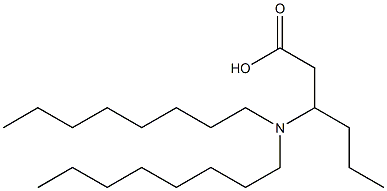 3-(Dioctylamino)hexanoic acid Structure