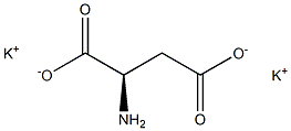 (R)-2-Aminobutanedioic acid dipotassium salt 구조식 이미지