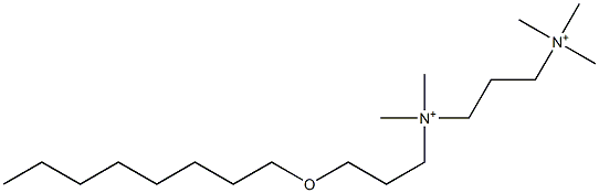 N,N,N,N',N'-Pentamethyl-N'-[3-(octyloxy)propyl]-1,3-propanediaminium Structure