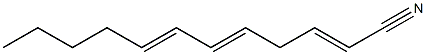 2,5,7-Dodecatrienenitrile Structure