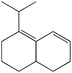 3,4,4a,5,6,7-Hexahydro-8-isopropylnaphthalene Structure