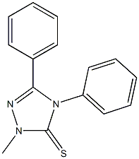 1-Methyl-3,4-diphenyl-1H-1,2,4-triazole-5(4H)-thione 구조식 이미지