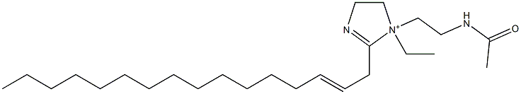 1-[2-(Acetylamino)ethyl]-1-ethyl-2-(2-hexadecenyl)-2-imidazoline-1-ium 구조식 이미지