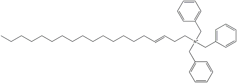 (3-Nonadecenyl)tribenzylaminium Structure