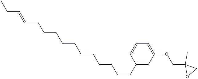 3-(12-Pentadecenyl)phenyl 2-methylglycidyl ether Structure