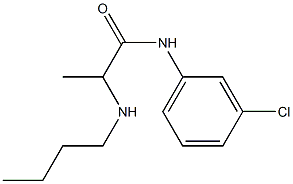 2-(Butylamino)-N-(3-chlorophenyl)propionamide Structure