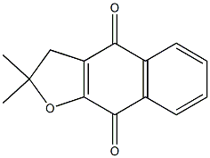 2,2-Dimethyl-2,3-dihydronaphtho[2,3-b]furan-4,9-dione 구조식 이미지