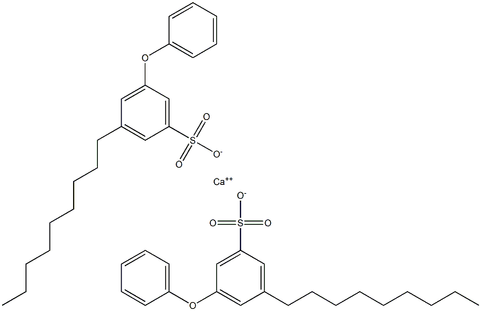 Bis(3-nonyl-5-phenoxybenzenesulfonic acid)calcium salt Structure