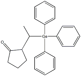 2-[1-(Triphenylgermyl)ethyl]cyclopentanone 구조식 이미지