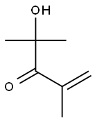 2,4-Dimethyl-4-hydroxy-1-penten-3-one 구조식 이미지