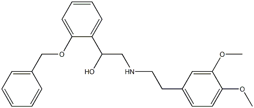 1-[o-(Benzyloxy)phenyl]-2-(3,4-dimethoxyphenethylamino)ethanol Structure