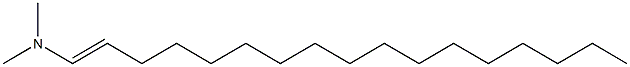 N,N-Dimethyl-1-heptadecen-1-amine Structure