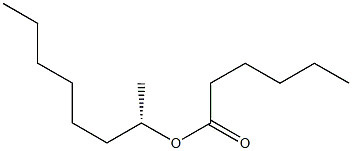 (+)-Hexanoic acid (S)-1-methylheptyl ester 구조식 이미지
