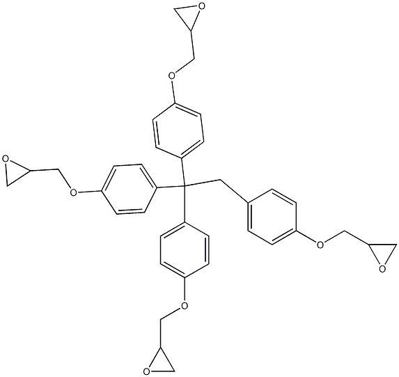 1,1,1,2-Tetrakis(4-glycidyloxyphenyl)ethane 구조식 이미지