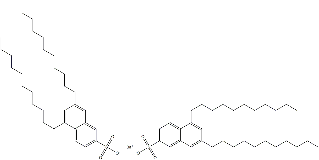 Bis(5,7-diundecyl-2-naphthalenesulfonic acid)barium salt Structure