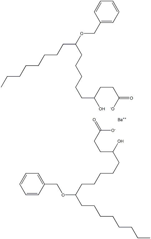 Bis(10-benzyloxy-4-hydroxystearic acid)barium salt 구조식 이미지