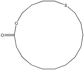 6-Thia-1-oxacyclooctadecan-18-one Structure