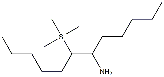 7-Trimethylsilyl-6-dodecanamine Structure