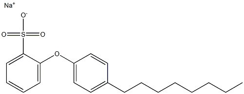 2-(4-Octylphenoxy)benzenesulfonic acid sodium salt 구조식 이미지