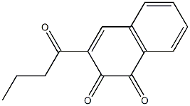 3-Butanoylnaphthalene-1,2-dione Structure