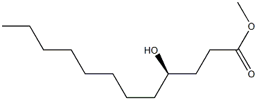 (R)-4-Hydroxydodecanoic acid methyl ester 구조식 이미지