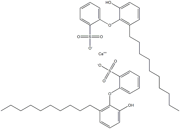 Bis(2'-hydroxy-6'-decyl[oxybisbenzene]-2-sulfonic acid)calcium salt 구조식 이미지
