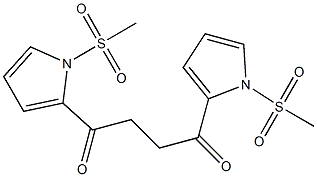 1,4-Bis(1-methylsulfonyl-1H-pyrrol-2-yl)butane-1,4-dione 구조식 이미지