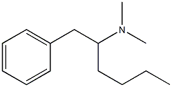 2-(Phenyl)-1-butyl-N,N-dimethylethanamine 구조식 이미지