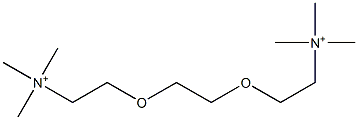 2,2'-[Ethylenebis(oxy)]bis(N,N,N-trimethylethanaminium) 구조식 이미지