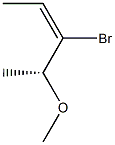 (2E,4R)-3-Bromo-4-methoxy-2-pentene 구조식 이미지
