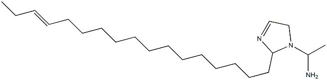 1-(1-Aminoethyl)-2-(14-heptadecenyl)-3-imidazoline 구조식 이미지