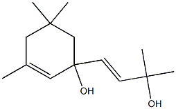 1-[(Z)-3-Hydroxy-3-methyl-1-butenyl]-3,5,5-trimethyl-2-cyclohexen-1-ol 구조식 이미지