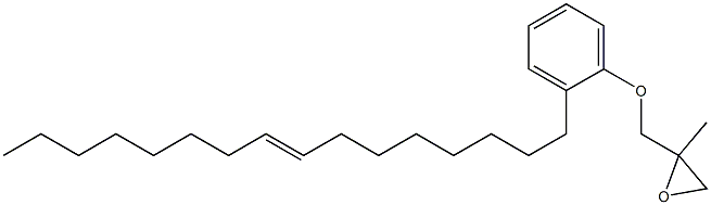 2-(8-Hexadecenyl)phenyl 2-methylglycidyl ether 구조식 이미지
