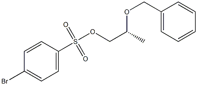 (+)-p-Bromobenzenesulfonic acid (R)-2-(benzyloxy)propyl ester 구조식 이미지